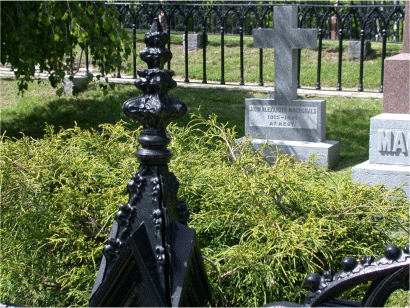 Grave marker for Sir John A. MacDonald, Canada's first primer minister.